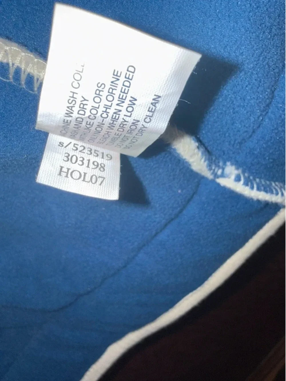 Gap Kids Outdoor Sherpa Fleece Jacket Small Cream Blue Full Zip